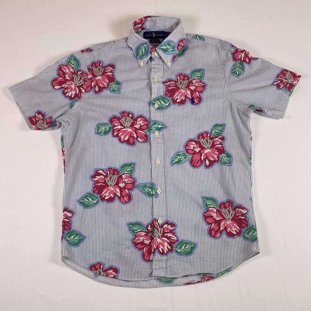 Polo Ralph Lauren Seersucker Floral Shirt | Classic Fit | S